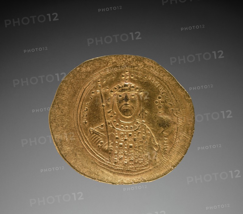 Nomisma with Constantine IX Monomachus (reverse), 1042-1055. Creator: Unknown.