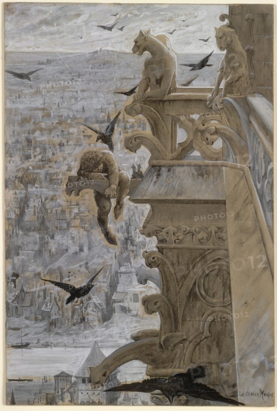 Notre-Dame de Paris, c. 1881. Creator: Luc-Olivier Merson (French, 1846-1920).