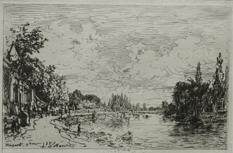 Noyant, 1883. Creator: Maxime Lalanne (French, 1827-1886).