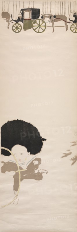 Nursemaids? Promenade, Frieze of Carriages, 1895. Creator: Pierre Bonnard (French, 1867-1947).