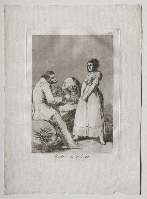 Ochenta Caprichos: It is Better to be Lazy, 1793-1798. Creator: Francisco de Goya (Spanish, 1746-1828).