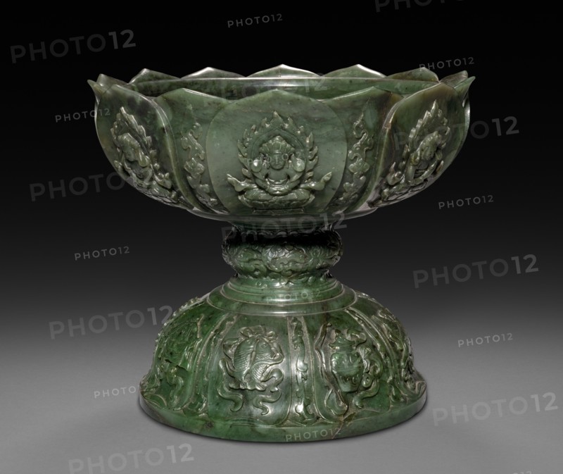 Offering Container in Form of Alms Bowl, 18th Century or later. Creator: Unknown.