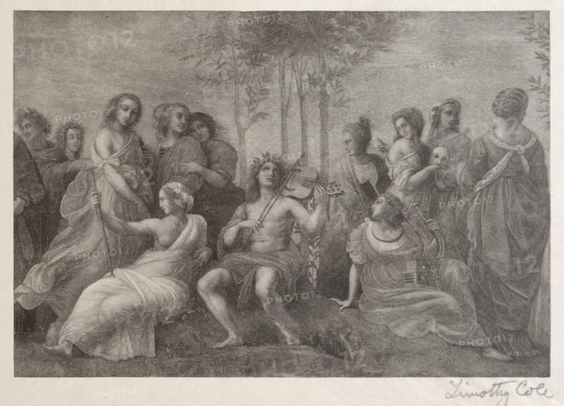 Old Italian Masters: Parnassus, 1888-1892. Creator: Timothy Cole (American, 1852-1931).