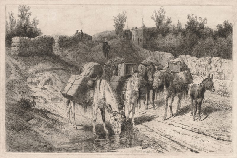 On the Road to Santa Fe. Creator: Peter Moran (American, 1841-1914).