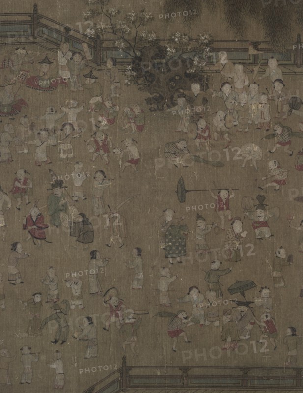 One Hundred Children at Play, 1100s-1200s. Creator: Su Hanchen (Chinese, active c. 1101-1125), tradition of ; Wang Juzhen (Chinese), tradition of.