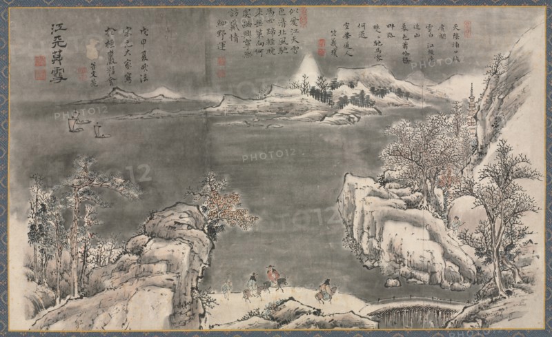 One of Eight Views of Xiao and Xiang Rivers, 1788. Creator: Tani Bunch? (Japanese, 1763-1841).