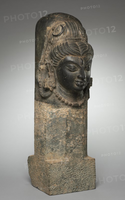 One-Faced Linga (Ekamukhalinga), 600s-700s. Creator: Unknown.