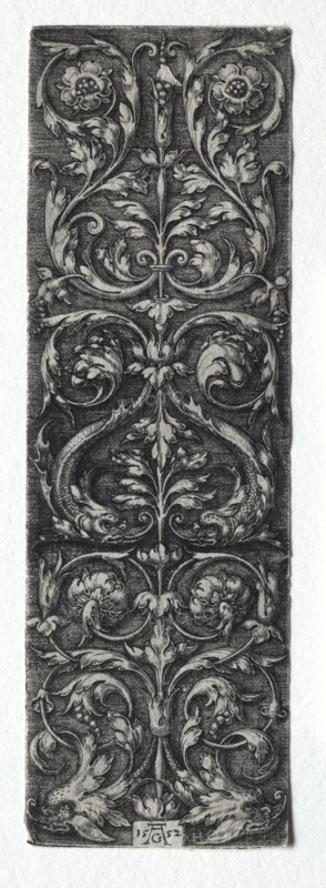 Ornament Design with Fishes, 1552. Creator: Heinrich Aldegrever (German, 1502-1555/61).
