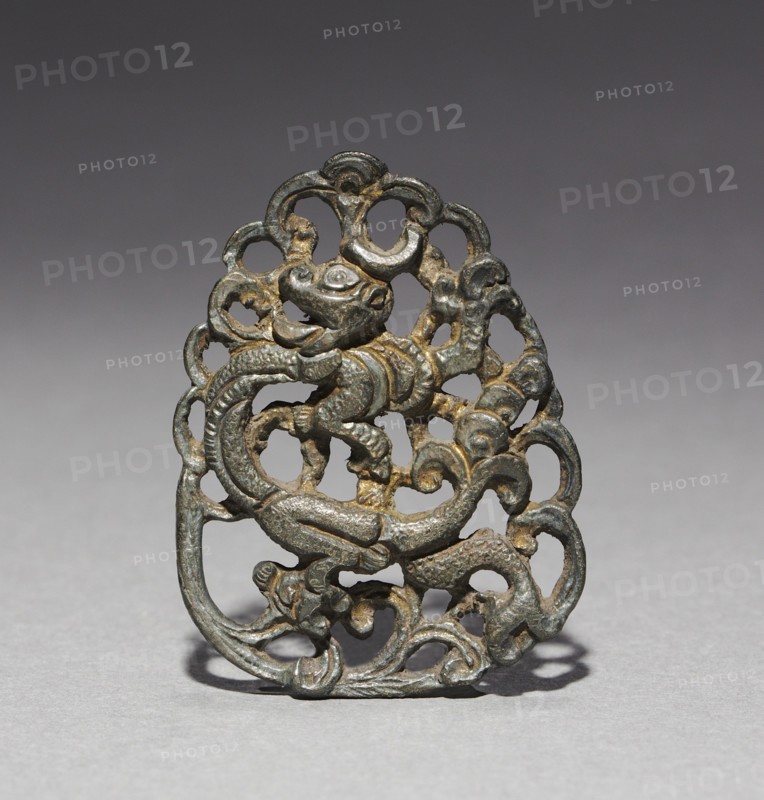 Ornament with Lotus and Mandarin Duck Design, 1100s. Creator: Unknown.