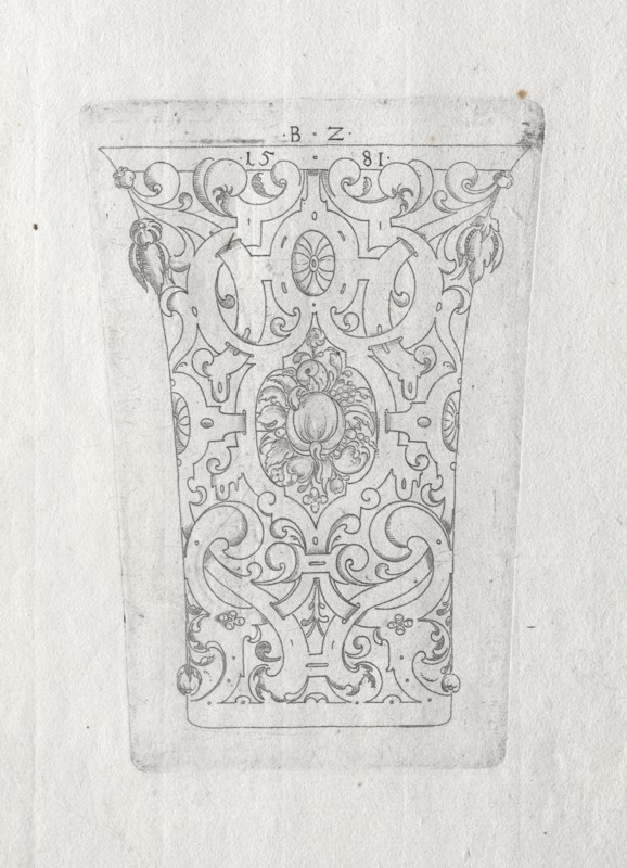 Ornamental Beaker, 1581. Creator: Bernhard Zan (German).