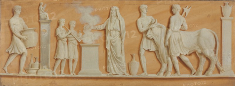 Overdoor Painting, 1790s. Creator: Pierre Rousseau (French, 1751-1829).