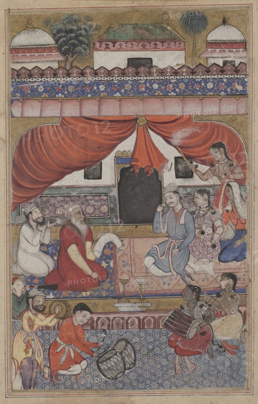 Page from Tales of a Parrot (Tuti-nama): Thirty-third night: Preparation for the marriage..., c. 156 Creator: Unknown.