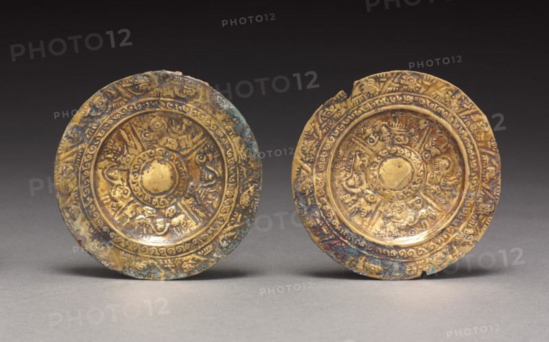Pair of Ear Ornaments, c. 800-1370. Creator: Unknown.