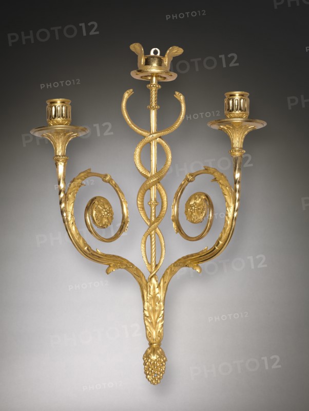 Pair of Louis XVI Style Candle Brackets, c. 1775-1790. Creator: Unknown.