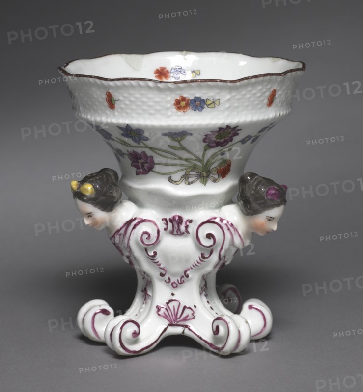 Pair of Salts from the Sulkowsky Service, c. 1736. Creator: Meissen Porcelain Factory (German); Johann Friedrich Eberlein (German, 1696-1749).