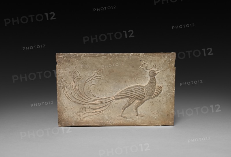 Panel from Model Cooking Stove: Bird and Phoenix, 1st Century BC. Creator: Unknown.