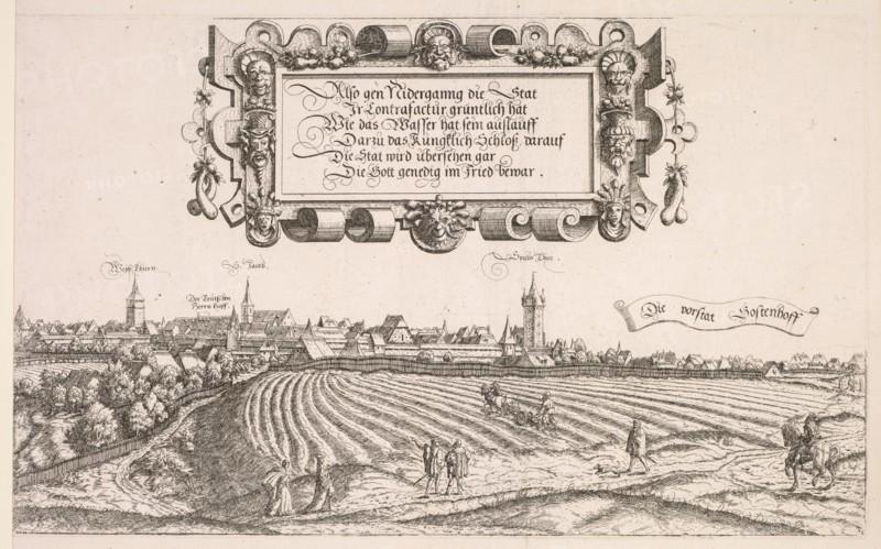 Panoramic View of Nuremberg: Right Portion, 1552. Creator: Hanns Lautensack (German, 1524-1566).