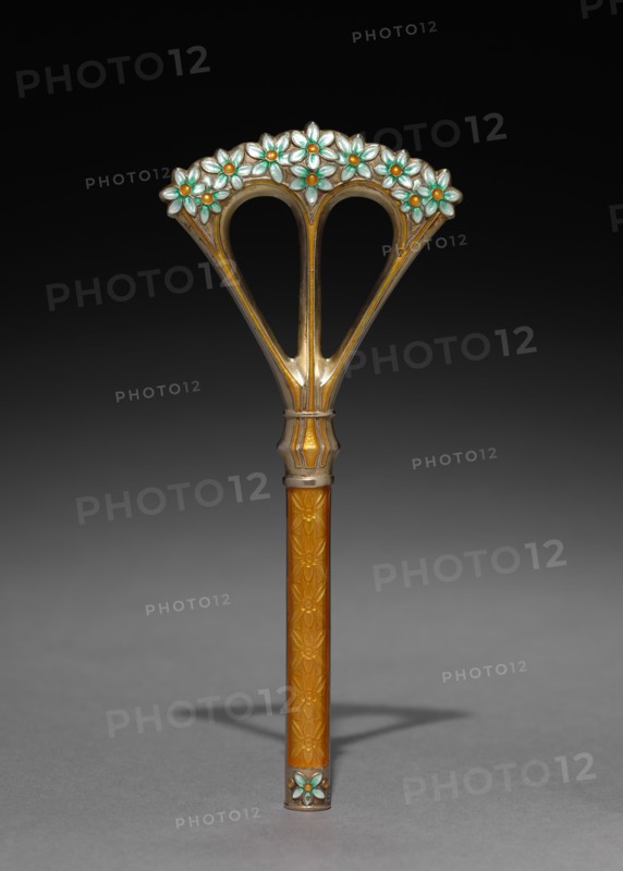 Parasol Handle, c. 1900. Creator: Jacob Tostrup (Norwegian, 1806-1890), firm of ; Torolf Prytz (Norwegian), possibly by.