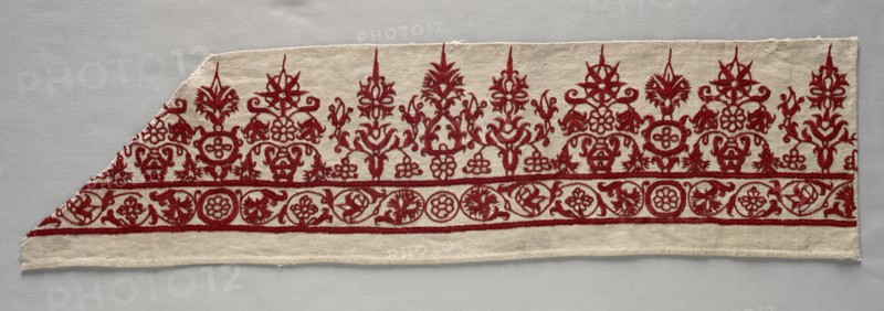 Part of a Skirt Border, 1800s. Creator: Unknown.