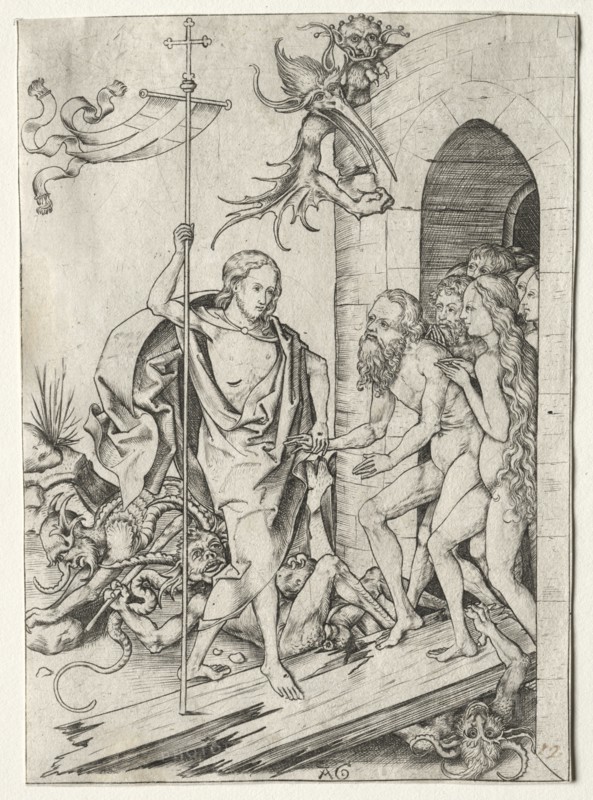 Passion of Jesus Christ: The Descent into Limbo, 1400s. Creator: Master AG (German).