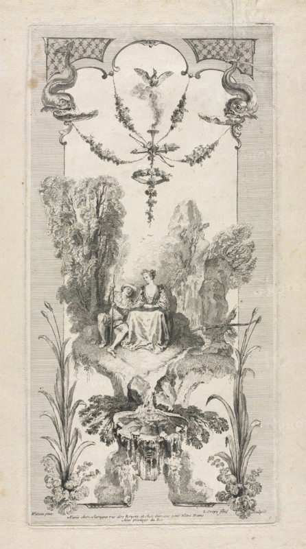 Pastoral, Arabesque. Creator: Louis Crépy (French).