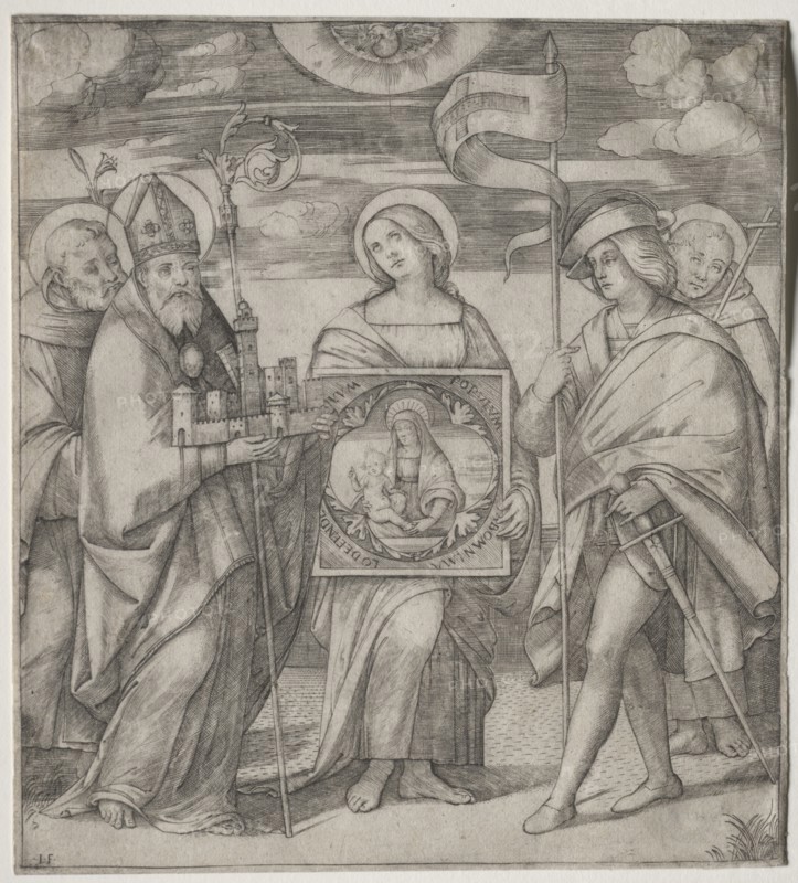 Patron Saints of Bologna, c. 1515-1520. Creator: Giacomo Francia (Italian, bef 1486-1557).