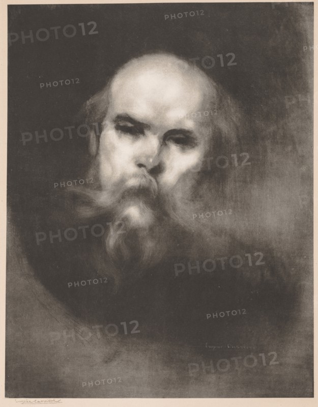 Paul Verlaine, 1896. Creator: Eugène Carrière (French, 1849-1906); Lemercier.