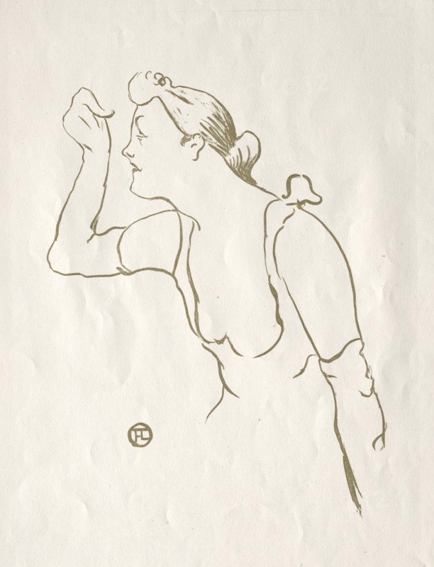 Paula Brébion, 1893. Creator: Henri de Toulouse-Lautrec (French, 1864-1901).