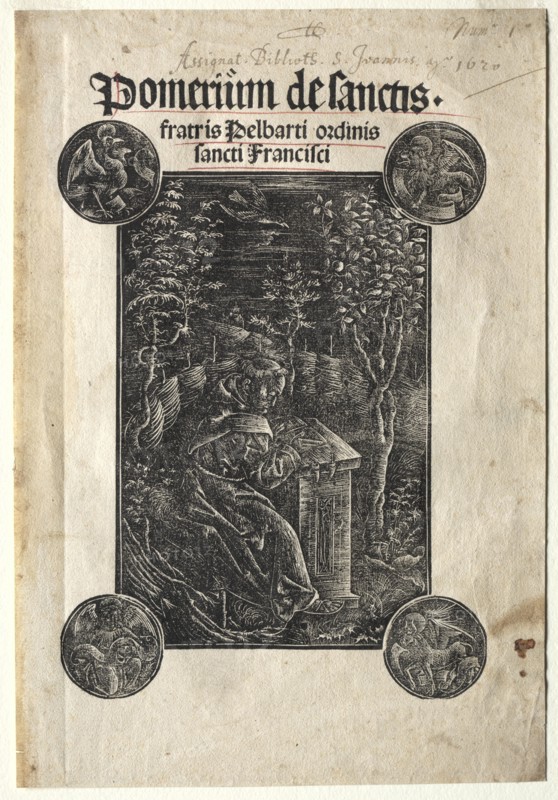 Pelbart of Temesvar Studying in a Garden, 1620. Creator: Johann Otmar(?).