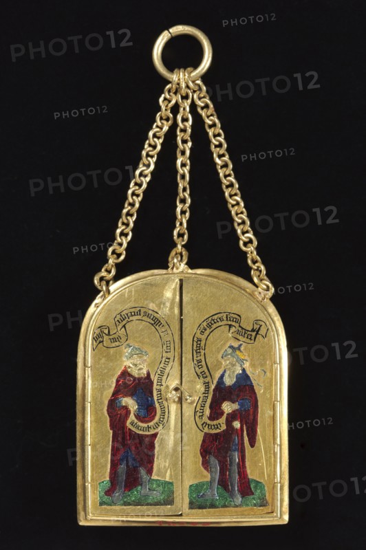 Pendant Triptych with an Onyx Cameo of the Nativity, c. 1460-1500; cameo: c. 1250-1300. Creator: Unknown.