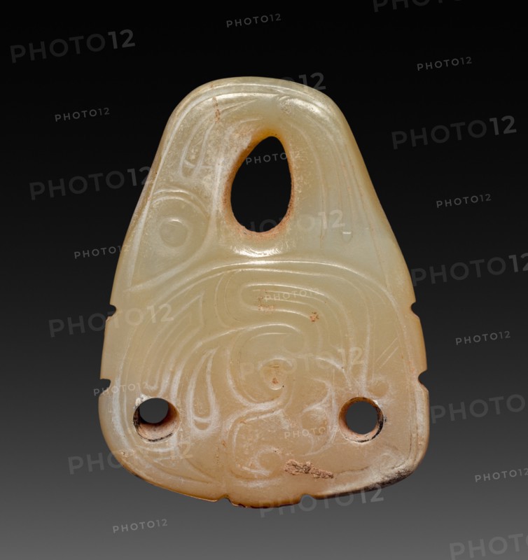 Pendant with Coiled Dragon and Fish, 10th-9th Century BC. Creator: Unknown.