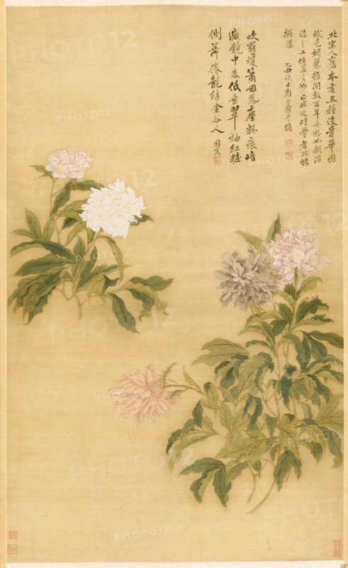 Peonies, 1685. Creator: Yun Shouping (Chinese, 1633-1690).