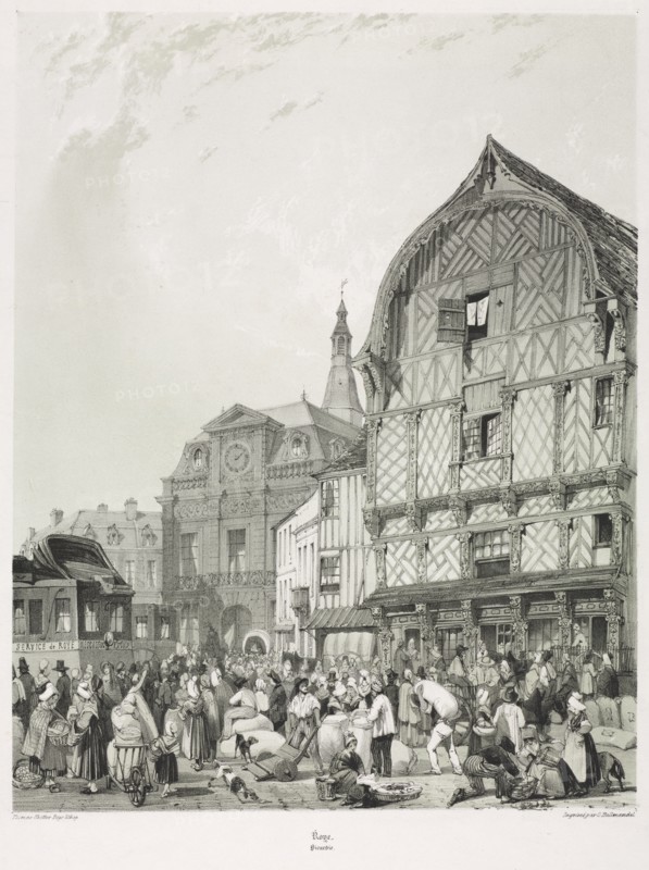 Picturesque and Romantic Journeys in Old France, Picardie (Vol. 2)?, 1840. Creator: Thomas Shotter Boys (British, 1803-1874); C. Hullmandel.