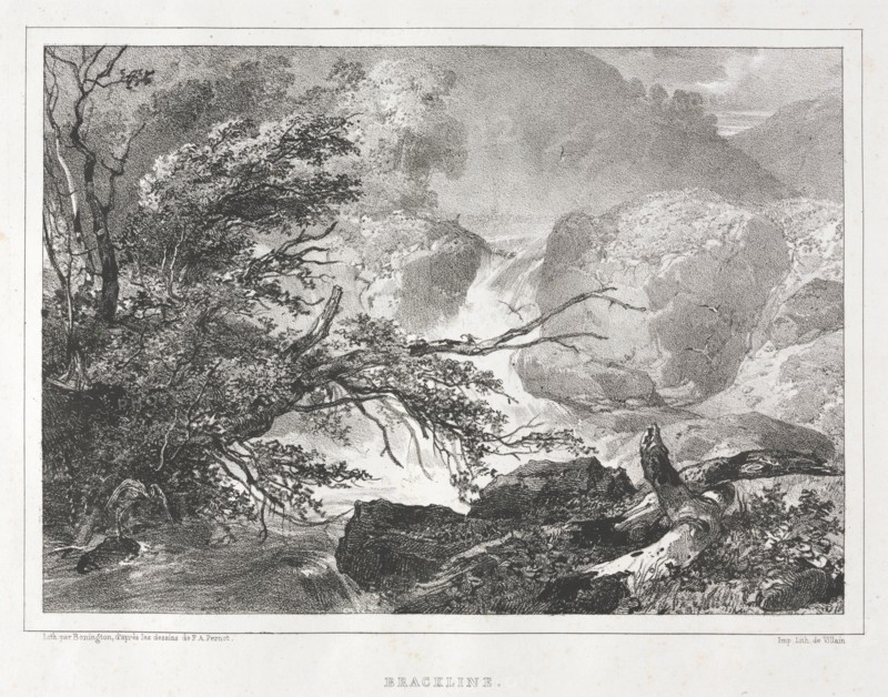 Picturesque Views of Scotland: Brackline, 1826. Creator: Richard Parkes Bonington (British, 1802-1828).