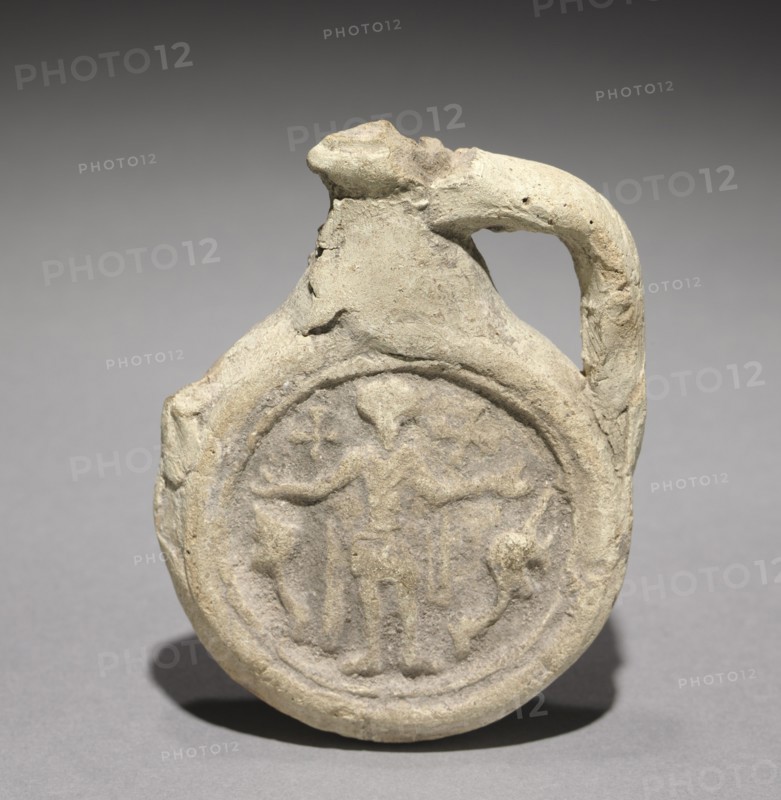 Pilgrim's Flask with Saint Menas, 400-600. Creator: Unknown.