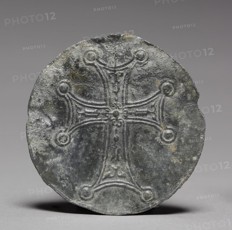 Pilgrim's Medallion with St. Symeon the Younger, c. 1100. Creator: Unknown.