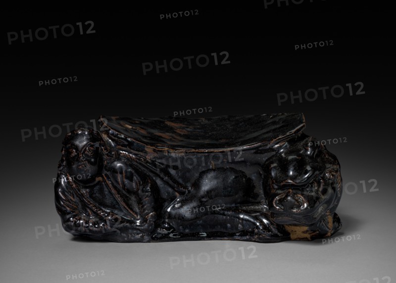 Pillow: Cizhou Ware, 12th-13th Century. Creator: Unknown.