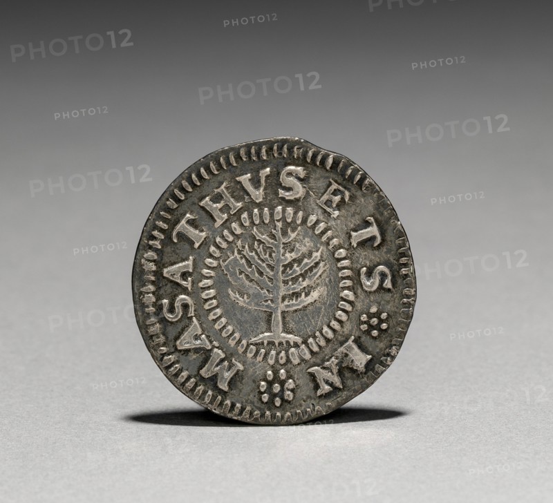 Pine Tree Shilling (obverse), 1652. Creator: John Hull (American, 1624-1683); Robert Sanderson (American, 1609-1693).