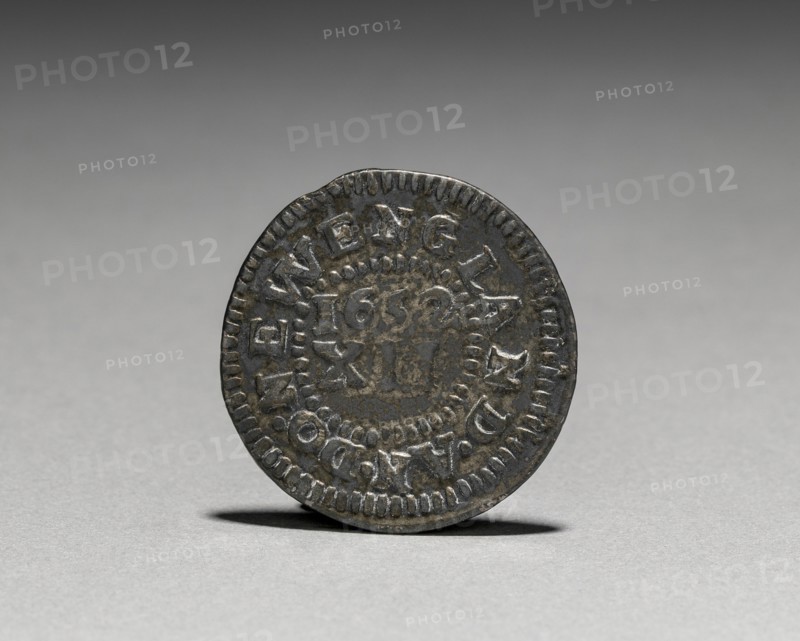 Pine Tree Shilling (reverse), 1652. Creator: John Hull (American, 1624-1683); Robert Sanderson (American, 1609-1693).