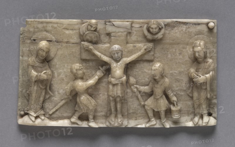Plaque from a Portable Altar Showing the Crucifixion, 1050-1100. Creator: Unknown.