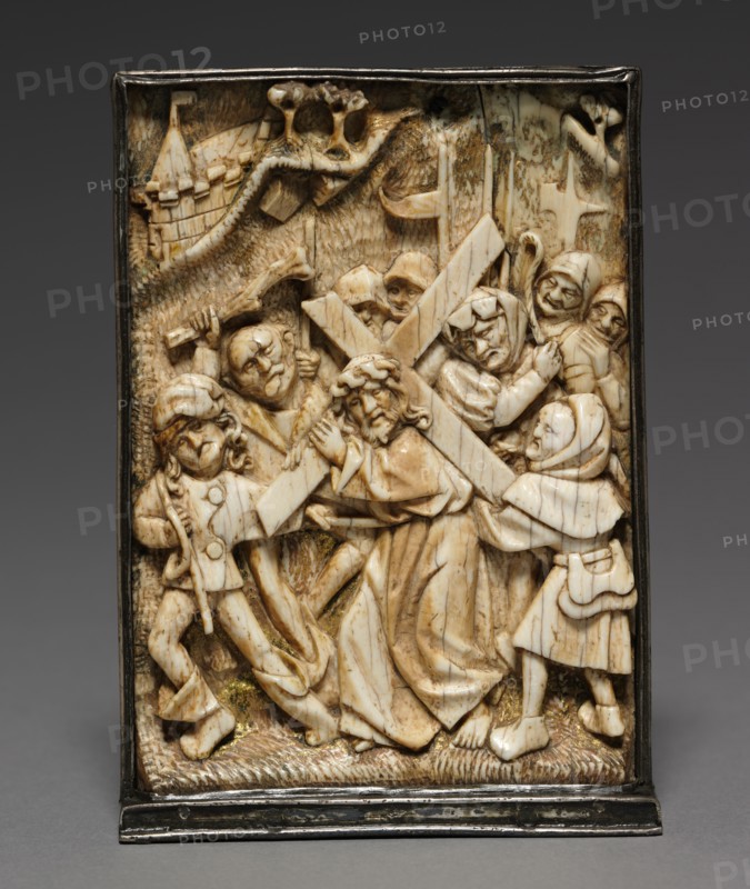Plaque: Christ Carrying the Cross, c. 1480-1500. Creator: Unknown.