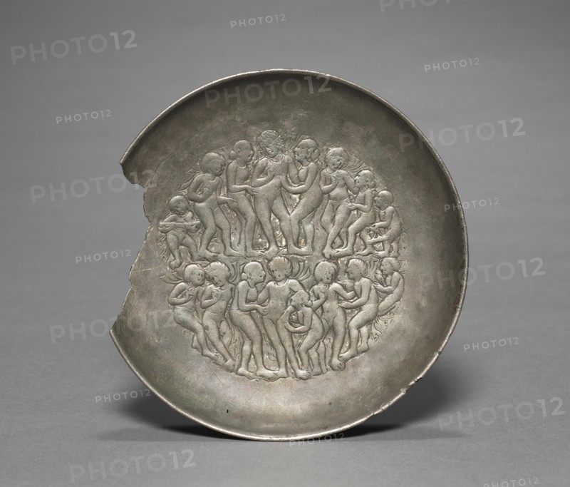 Plate with a Scene of Revelry, 400s. Creator: Unknown.