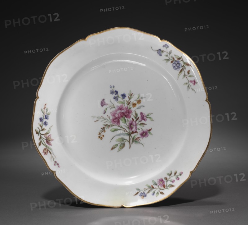 Plate, c. 1750. Creator: Vincennes Factory (French).