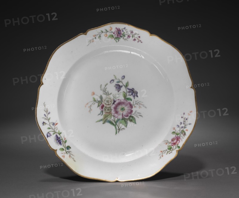 Plate, c. 1750. Creator: Vincennes Factory (French).