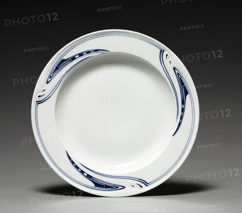 Plate, c. 1903. Creator: Henry C. Van de Velde (Belgian, 1863-1957); Meissen Porcelain Factory (German), firm of.