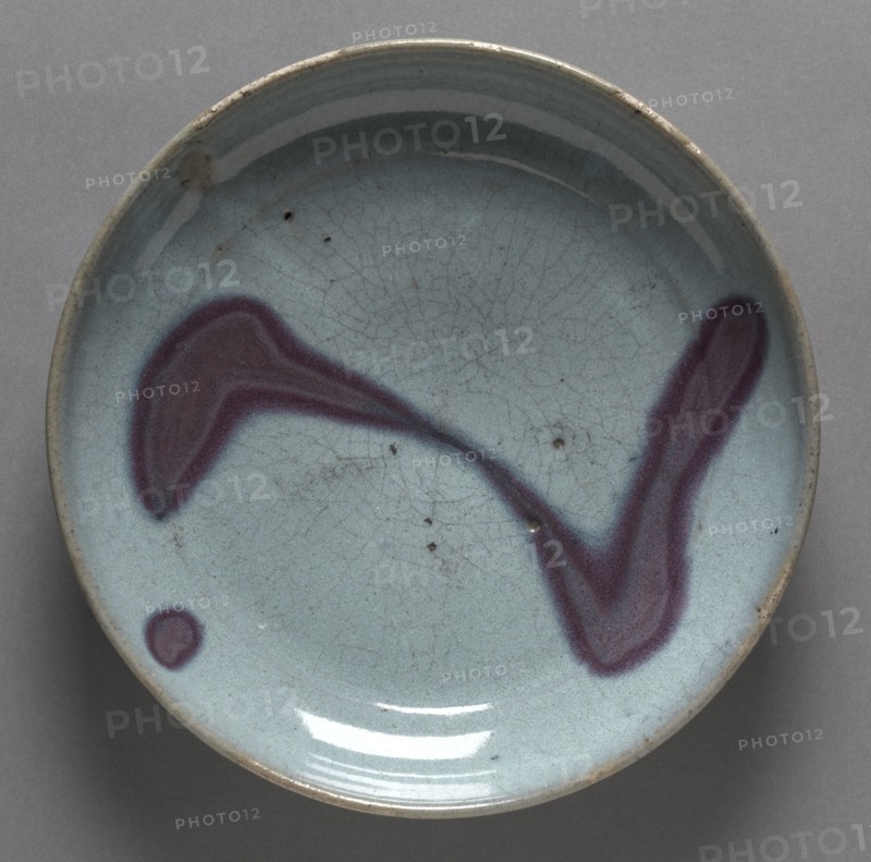 Plate: Jun Ware, 1279-1368. Creator: Unknown.