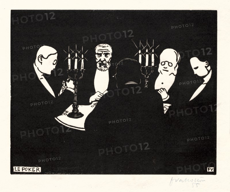 Poker, 1896. Creator: Félix Vallotton (French, 1865-1925).