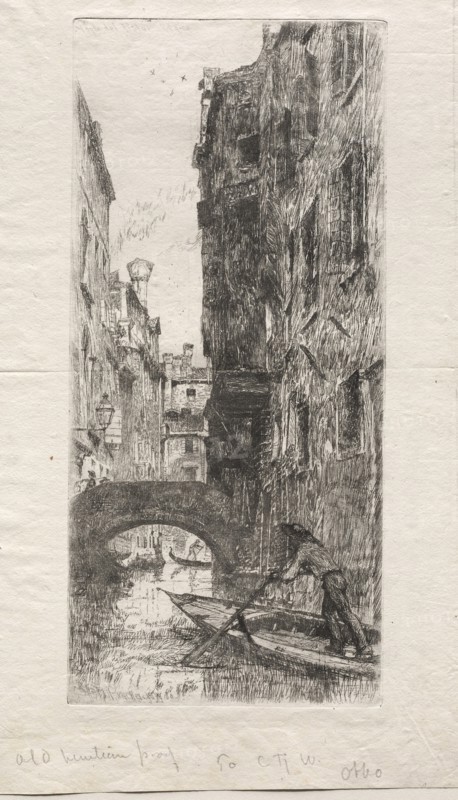Ponte del Pistor, Venice, 1880. Creator: Otto H. Bacher (American, 1856-1909).