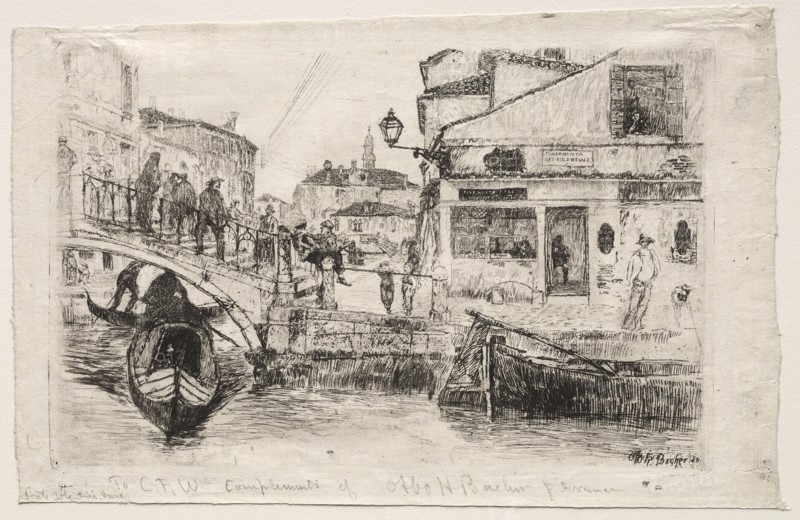 Ponte Tolentine, 1880. Creator: Otto H. Bacher (American, 1856-1909).