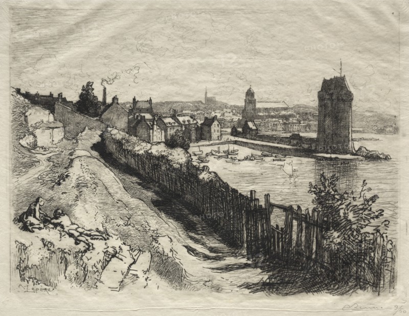 Porte de St. Servan. Creator: Auguste Louis Lepère (French, 1849-1918).